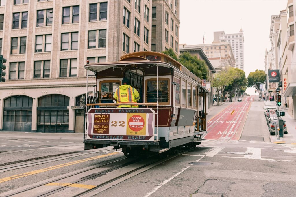 San Francisco Trolley on Powell and Market